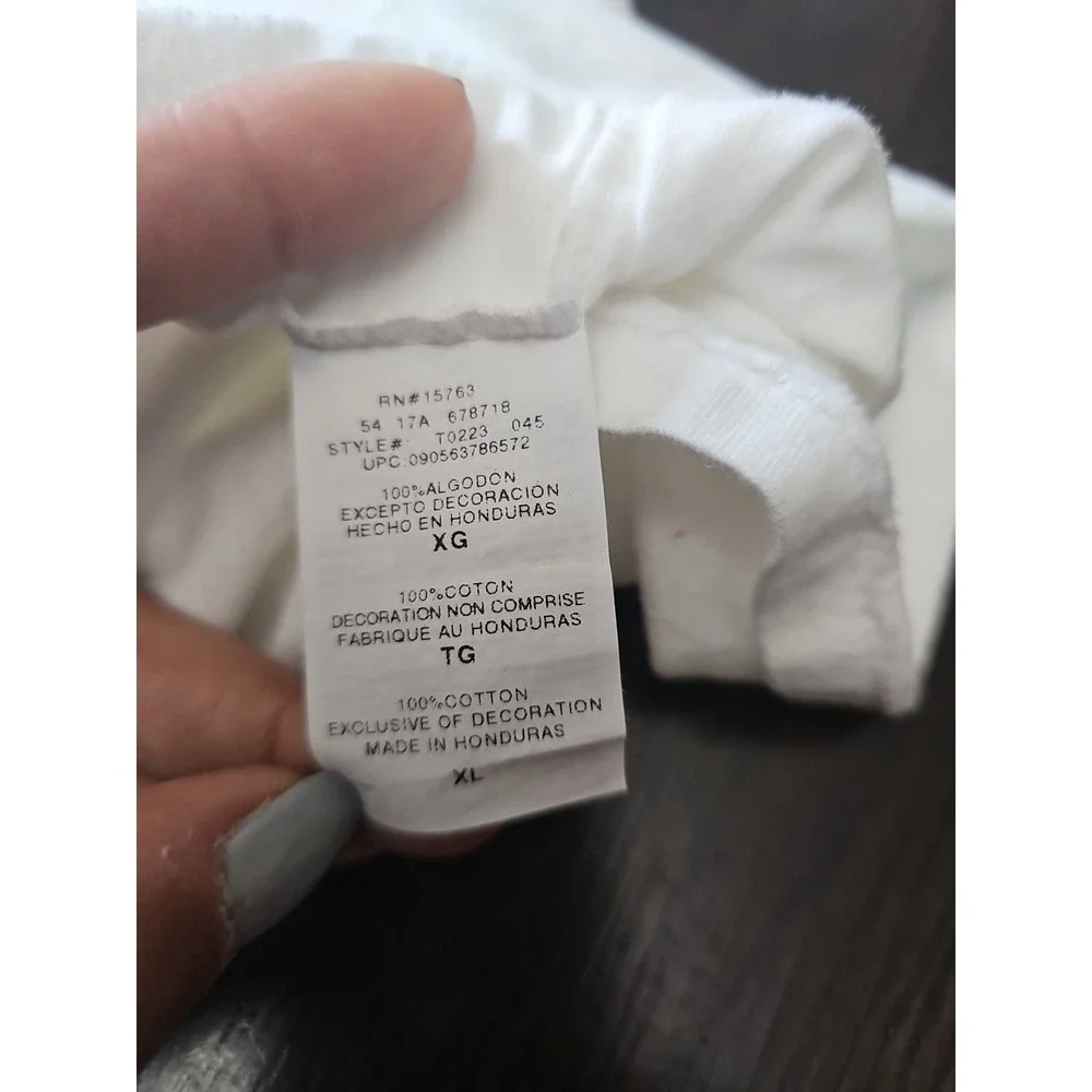 Champion Men's White T-Shirt Tee Short‎ Sleeve Crew Neck Size XL - Picture 6 of 11